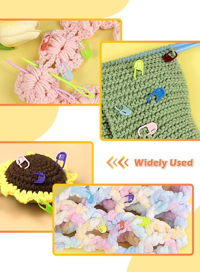 GEMSY مجموعة أدوات الخياطة اليدوية من جيمسي: 25 دبوس كروشيه، 5 إبر بلاستيكية - Image 2